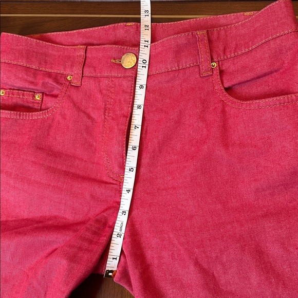 Moschino Red Skinny Jeans | Italian Designer Denim | Slim Fit - Picture 7 of 11